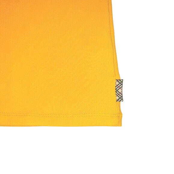 Burberry Yellow Graphic Print Cotton Sleeveless Shirt Women's Size L - Picture 4 of 7